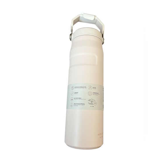 Stanley Rose Quartz IceFlow Bottle 24oz Flip Straw